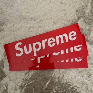 3 Supreme Box Logo Stickers